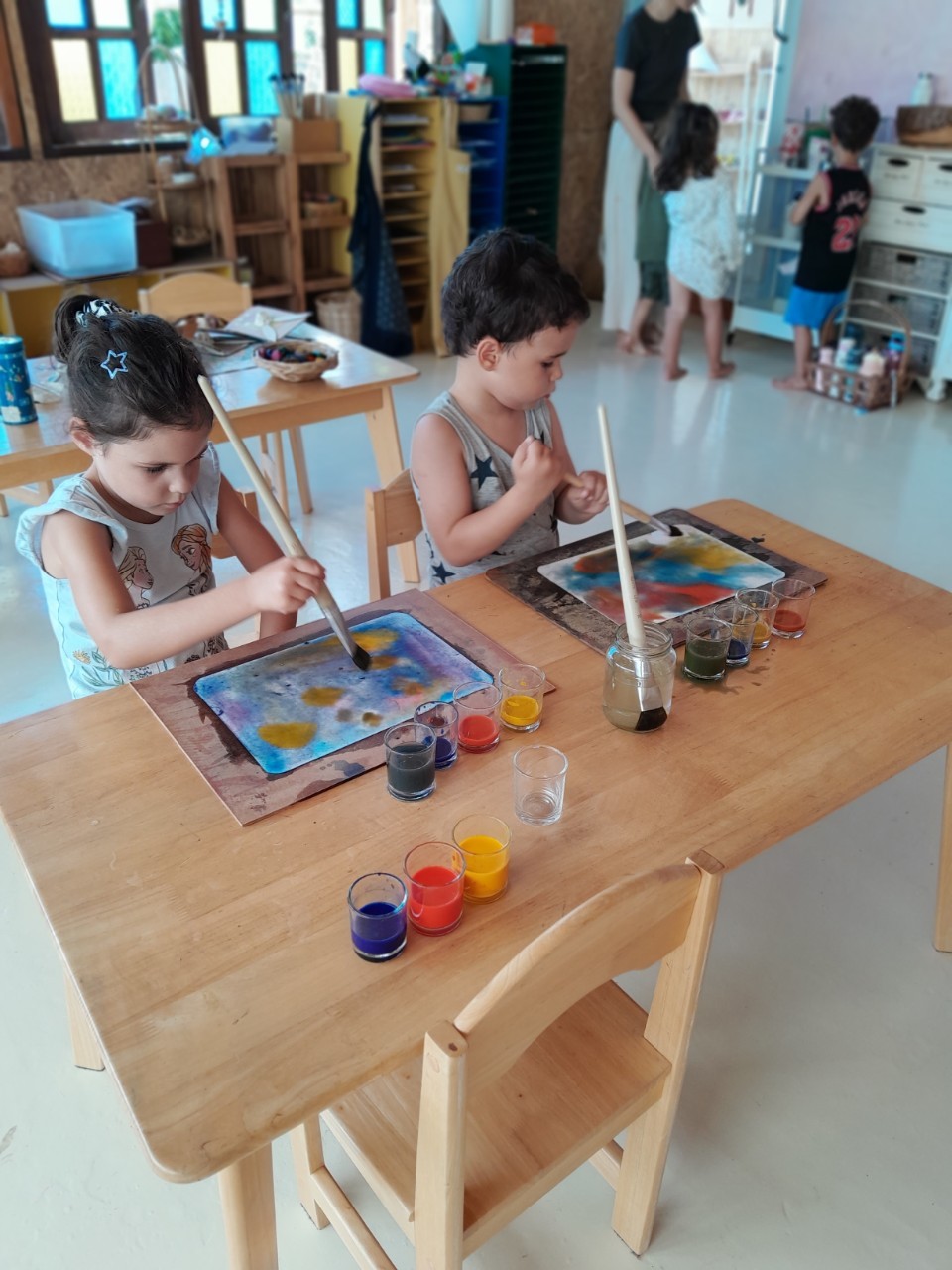 Children painting